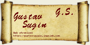 Gustav Šugin vizit kartica